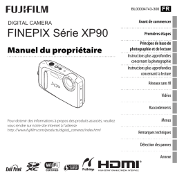 Fujifilm XP90 Camera Manuel du propriétaire