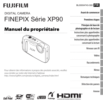 FinePix XP90 | Fujifilm XP90 Camera Manuel du propriétaire | Fixfr