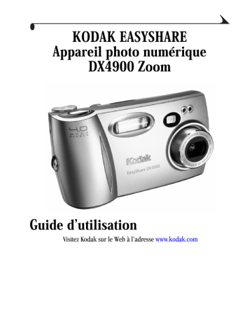 Mode d'emploi | Kodak EasyShare DX4900 Zoom Manuel utilisateur | Fixfr