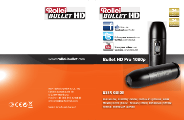 Rollei Bullet HD Pro 1080p Mode d'emploi | Fixfr