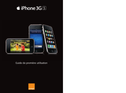 Apple iPhone 3GS orange Manuel utilisateur