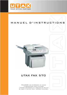 Utax FAX 570 Fax System Manuel utilisateur