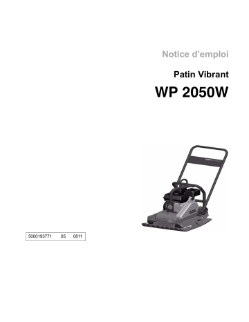 Wacker Neuson WP2050W Single direction Vibratory Plate Manuel utilisateur | Fixfr