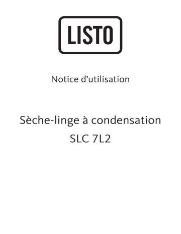 Manuel du propriétaire | Listo SLHP 7L2 Manuel utilisateur | Fixfr