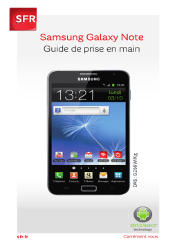 Samsung Galaxy Note sfr Manuel utilisateur