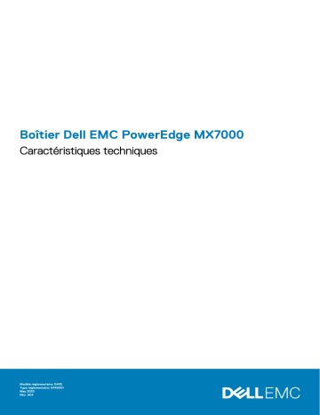 Dell PowerEdge MX7000 server Manuel du propriétaire | Fixfr