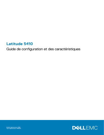 Dell Latitude 5410 laptop Manuel du propriétaire | Fixfr