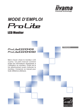 iiyama E2210HDS Manuel utilisateur