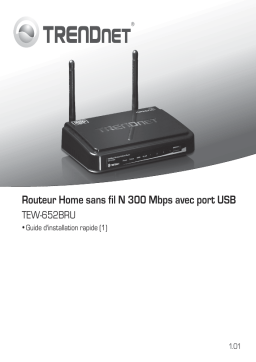 Trendnet TEW-652BRU N300 Wireless Home Router Manuel utilisateur