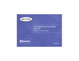 Belkin CARTE ADAPTATEUR PDA BLUETOOTH™ #F8T020FR Manuel utilisateur