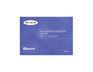 Manuel du propriétaire | Belkin CARTE ADAPTATEUR PDA BLUETOOTH™ #F8T020FR Manuel utilisateur | Fixfr