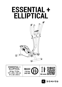 Domyos Essential plus Elliptical Manuel utilisateur