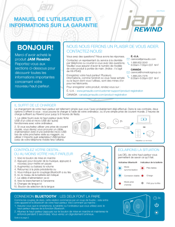 JAM HX-P540 Rewind Manuel utilisateur | Fixfr