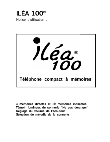 Manuel du propriétaire | FRANCE TELECOM ILEA 100 Manuel utilisateur | Fixfr