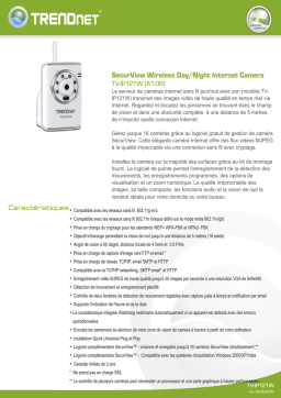 Trendnet TV-IP121W SecurView Wireless Day/Night Network Camera Fiche technique