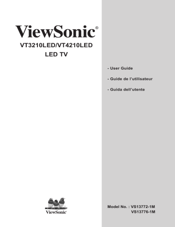 Manuel du propriétaire | ViewSonic VT4210LED Manuel utilisateur | Fixfr