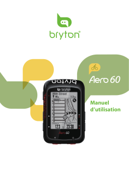 Bryton Aero 60 Manuel utilisateur