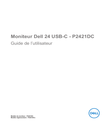 Dell P2421DC electronics accessory Manuel utilisateur | Fixfr