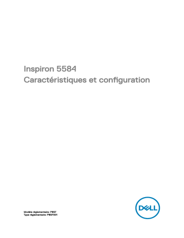 Dell Inspiron 15 5584 laptop Manuel utilisateur | Fixfr
