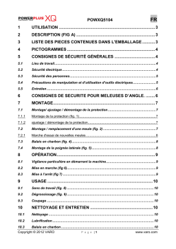 Powerplus pow xq5104 Manuel utilisateur