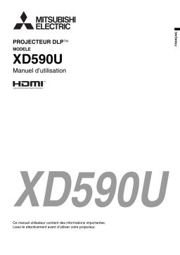 Mitsubishi XD590U Manuel utilisateur