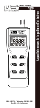 UEi AQM4 CO/CO2, Temp Air Quality Meter Manuel du propriétaire