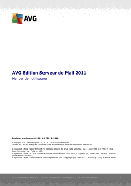 AVG EDITION SERVEUR DE MAIL 2011 Manuel utilisateur