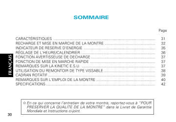 Manuel du propriétaire | Seiko 5M62 Manuel utilisateur | Fixfr