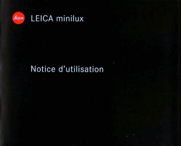 Leica Minilux Mode d'emploi | Fixfr
