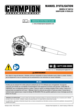 Champion Power Equipment 100734 23cc Handheld Leaf Blower Manuel utilisateur