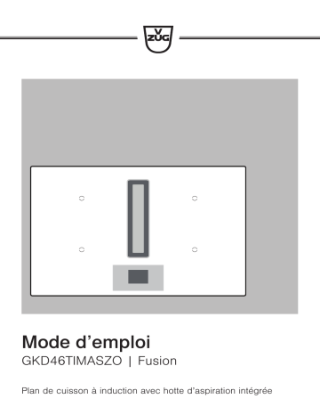 Mode d'emploi | V-ZUG 31094 GKDTIMASZO induc Manuel utilisateur | Fixfr