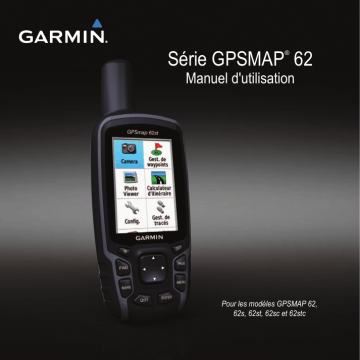 GPS Map 62stc | GPSMAP 62s,SEA | GPS Map 62st | Garmin GPS Map 62sc Manuel utilisateur | Fixfr