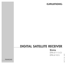 Grundig SINIO DTR 6111 S CI Manuel utilisateur