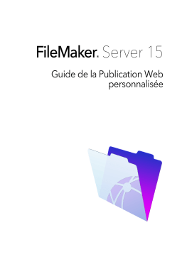 Filemaker Server 15 Manuel utilisateur