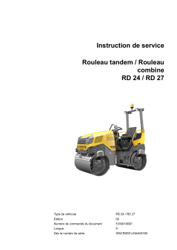 Wacker Neuson RD27-120 Tandem Roller Manuel utilisateur