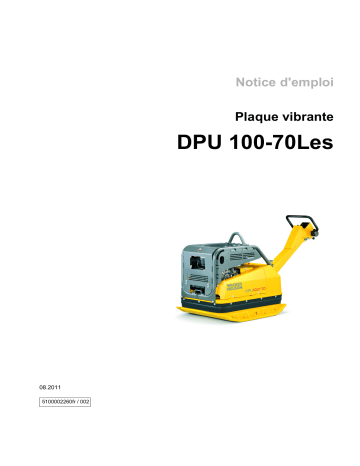 Wacker Neuson DPU 100-70Les Reversible Vibratory Plate Manuel utilisateur | Fixfr
