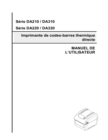 TSC DA210-DA220 Series Manuel utilisateur | Fixfr