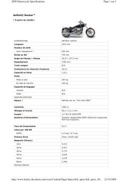 HARLEY-DAVIDSON SOFTAIL ROCKER Manuel utilisateur