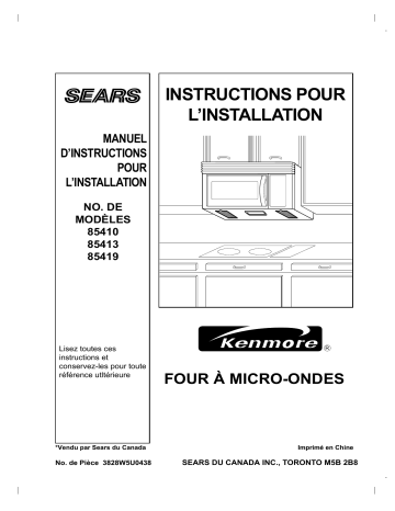 LG MV-1644JTL Guide d'installation | Fixfr