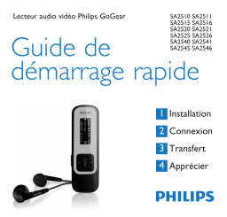 Philips SA2520 Manuel utilisateur