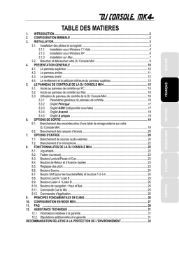 Hercules DJ Console MK4  Manuel utilisateur