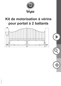 Blyss Liveez Motorisation de portail à vérins BLYSS - 2 battants Mode d'emploi