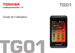 Toshiba TG01 Manuel utilisateur