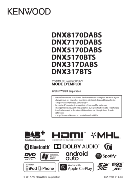 Kenwood DNX 317 DABS Mode d'emploi