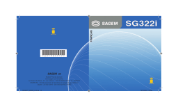 Sagem SG322I Manuel utilisateur