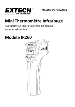 Extech Instruments IR260 Compact InfraRed Thermometer Manuel utilisateur