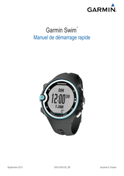 Garmin Swim Manuel utilisateur