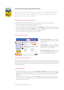 UNIBLUE DRIVERSCANNER Manuel utilisateur