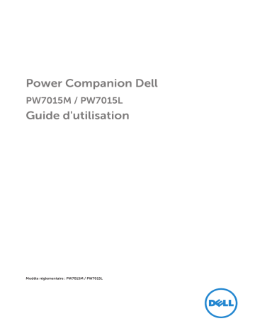 Dell Portable Power Companion (18000mAh) PW7015L electronics accessory Manuel utilisateur | Fixfr