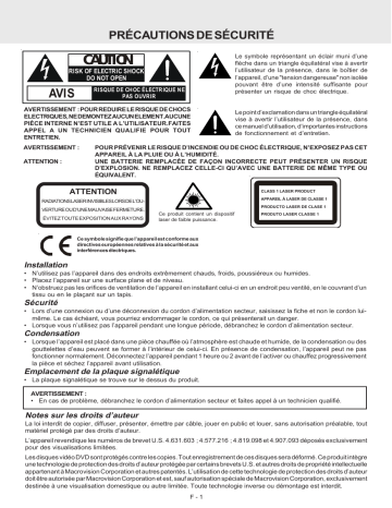 Manuel du propriétaire | Akai APV5608B Manuel utilisateur | Fixfr